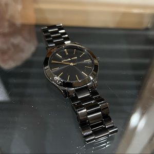 BLACK MICHAEL KORS SLIM WATCH